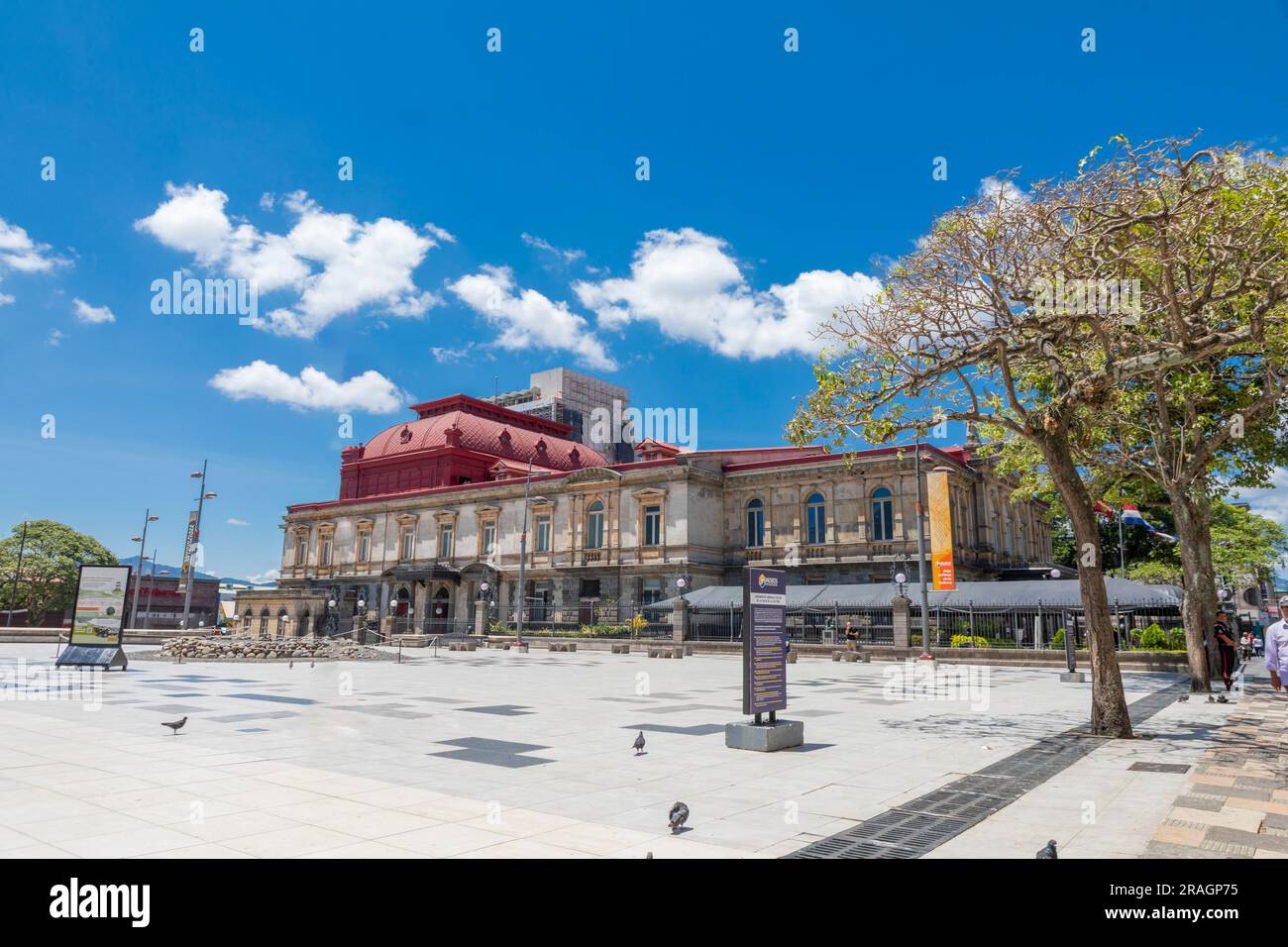 National Theatre of Costa Rica is Costa Rica's national theatre, located in the central section of San José. Stock Photo