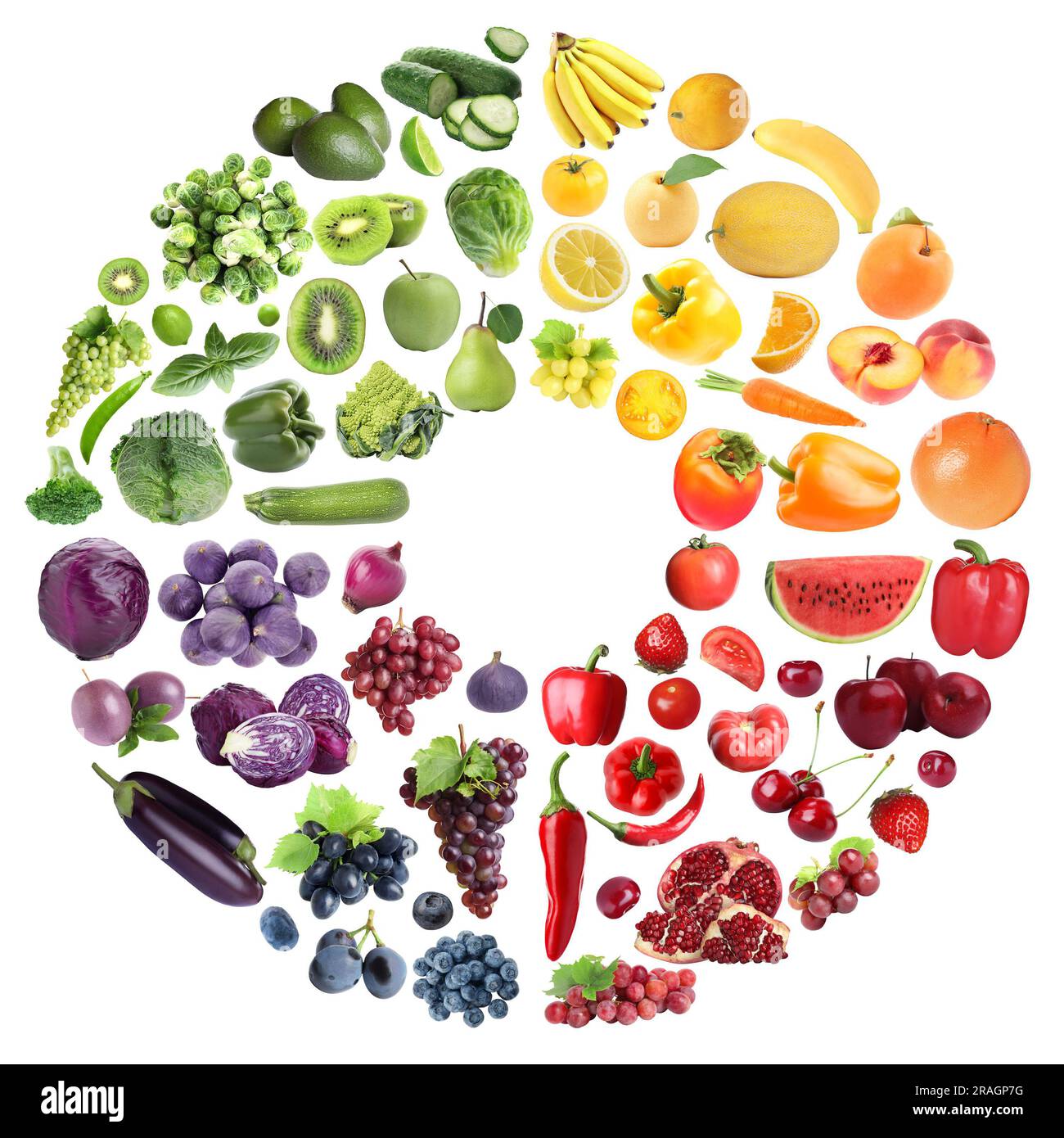 https://c8.alamy.com/comp/2RAGP7G/doughnut-shape-made-of-many-fresh-fruits-and-vegetables-arranged-in-rainbow-colors-2RAGP7G.jpg