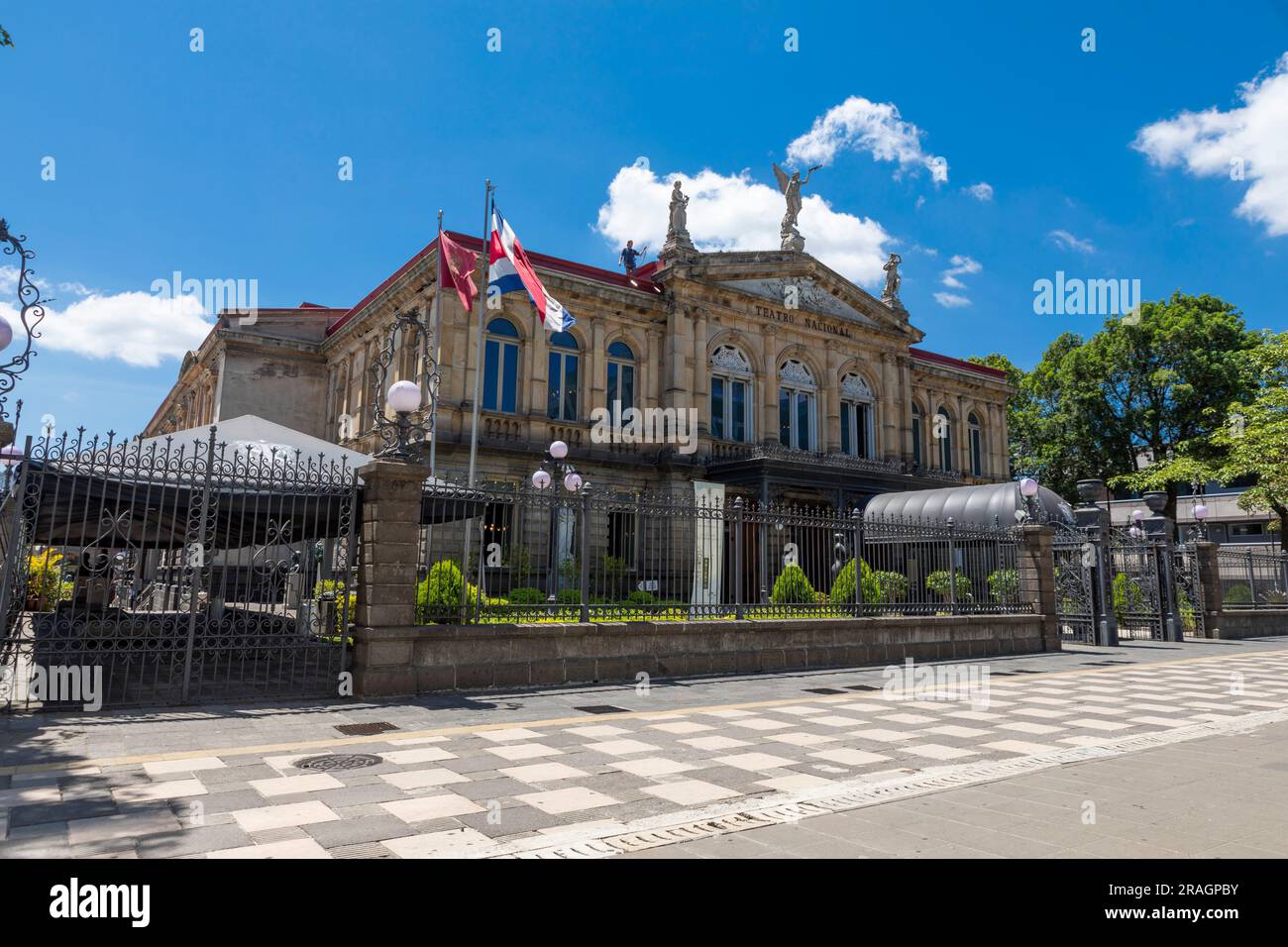 National Theatre of Costa Rica is Costa Rica's national theatre, located in the central section of San José. Stock Photo