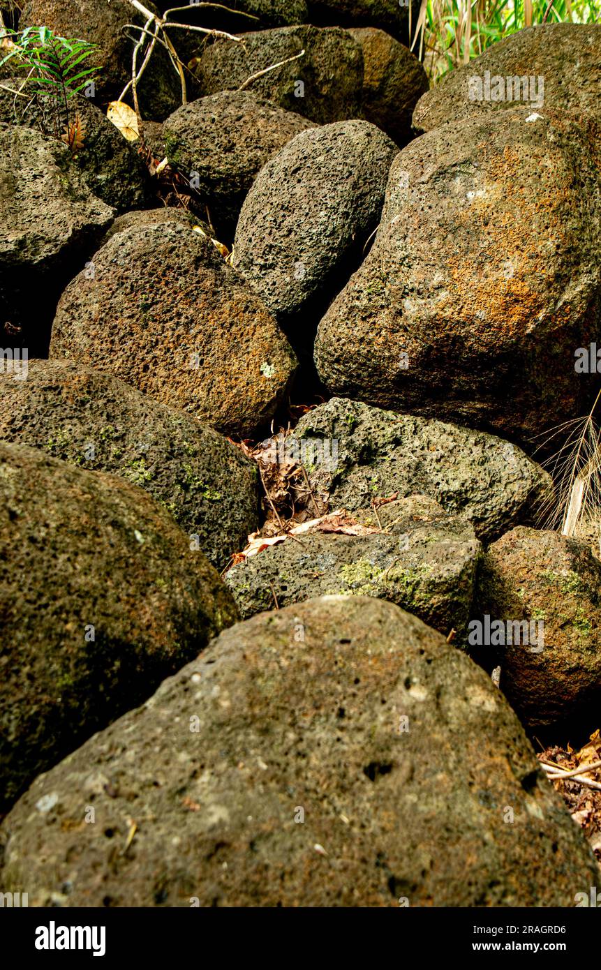 Tuff, Also Known As Volcanic Tuff, Type Of Rock Made Of Volcanic Ash. Stone  Texture. Stock Photo, Picture and Royalty Free Image. Image 121079580.