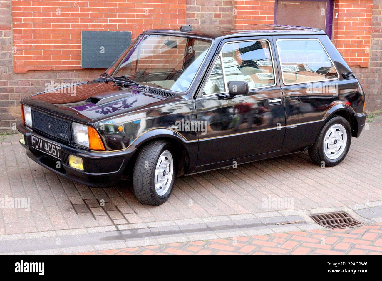 Innocenti Mini 120L de Tomaso, bodywork designed by Bertone, engine and suspension from BL’s Classic Mini, the car that could have saved BLMC. Stock Photo