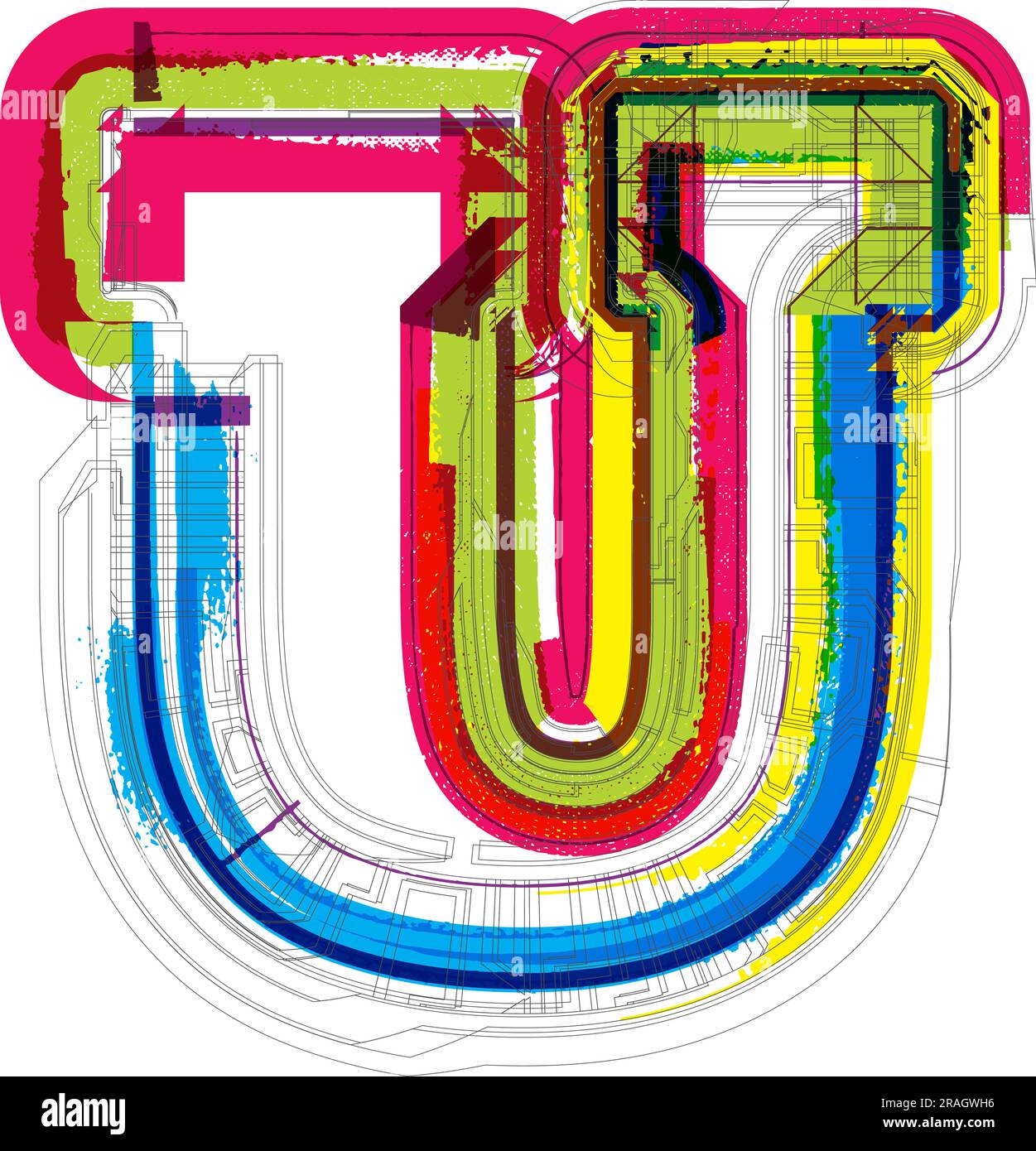 U Fonts Stock Vector Images Alamy