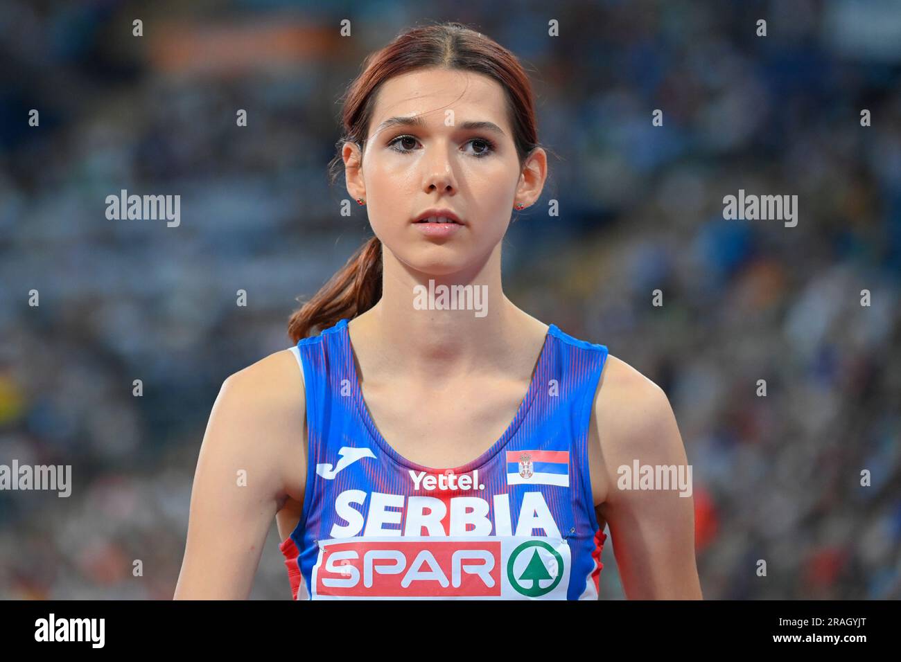 angelina topic Angelina Topic (Serbia). High Jump bronze medal. European Championships  Munich 2022 Stock Photo - Alamy