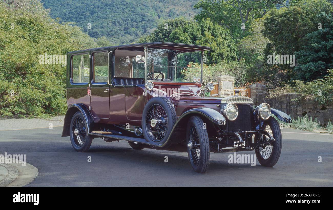 Daimler was Britain’s earliest motorcar manufacturer and the choice of British royalty from 1902 to the 1950s. Pictured here is 1919 model. Stock Photo