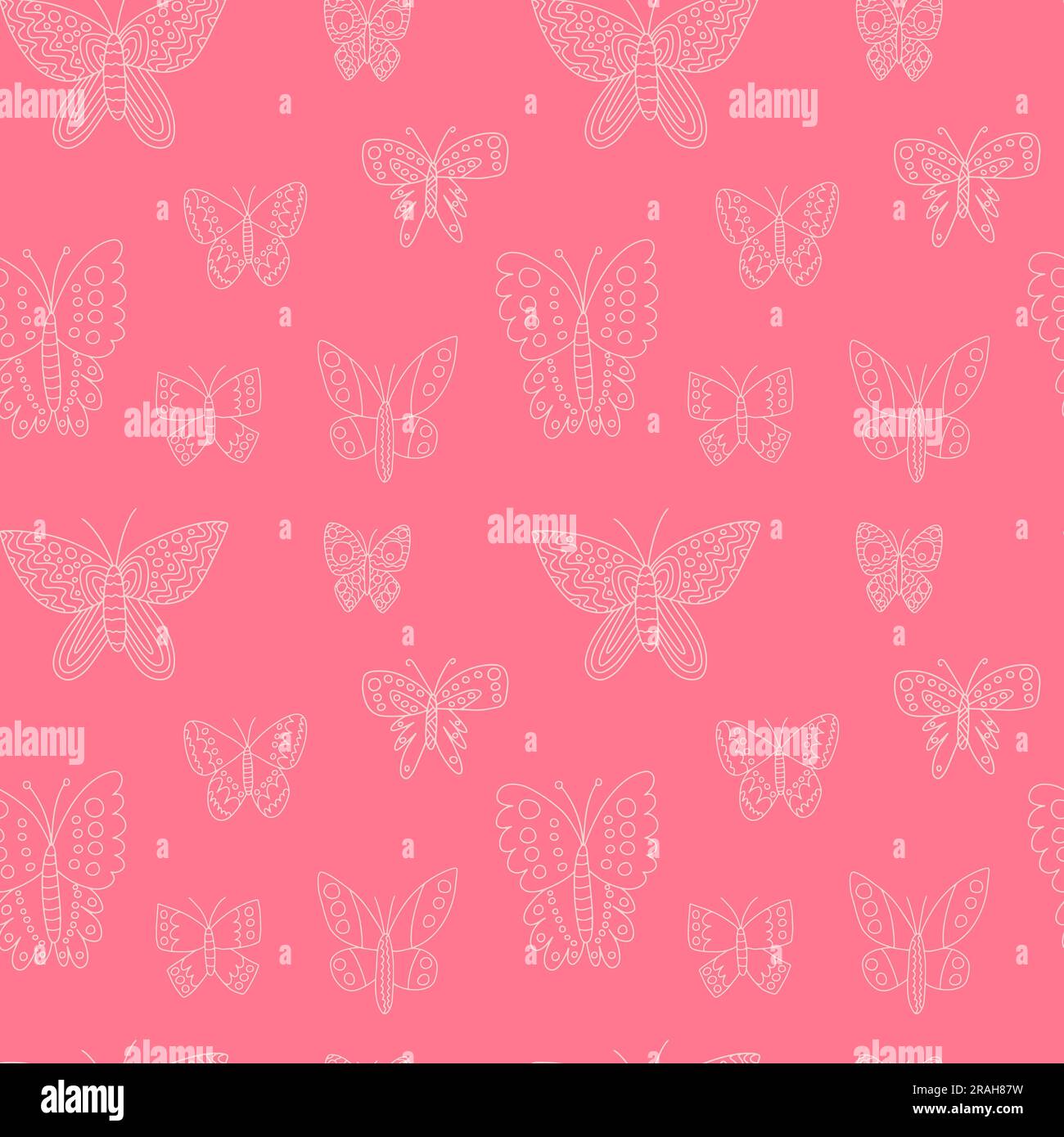 butterfly seamless pattern Stock Vector Image & Art - Alamy