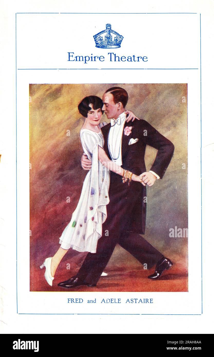 Adele Ritchie Empire Theatre 1928 - Fred & Adele Astaire Stock Photo - Alamy