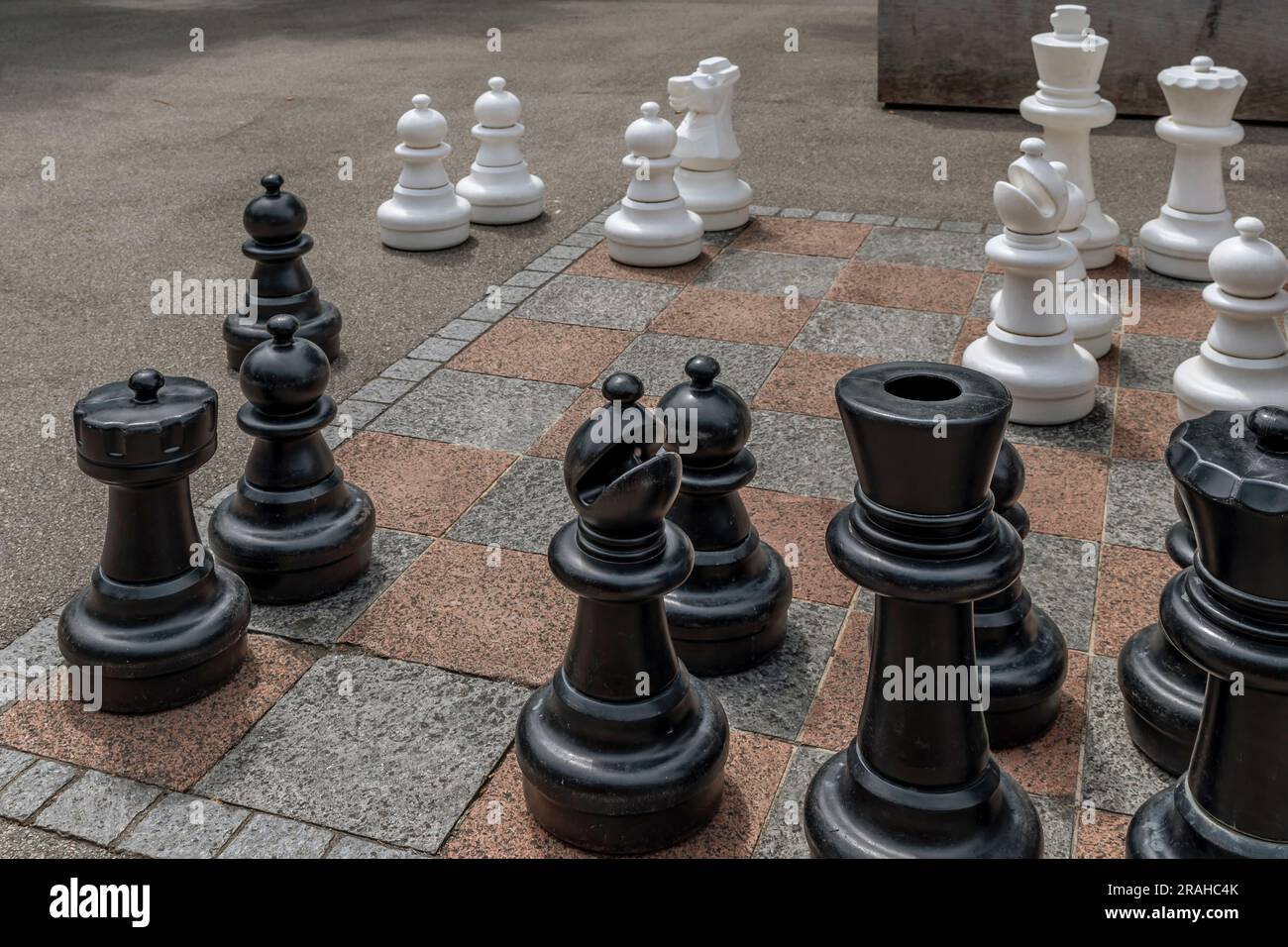 Large Floor Chess in the Hotel. Stock Image - Image of chess, leadership:  185534861