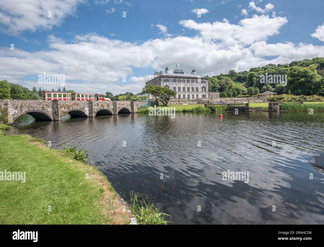 Westport House in Westport, County Mayo, Ireland, is a country house, historically the family seat of the Marquess of Sligo and the Brownes, Stock Photo