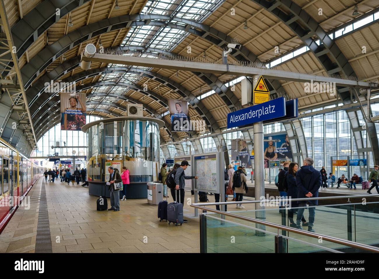 Berlin, Germany - April 19, 2023 : View of the rail station ...