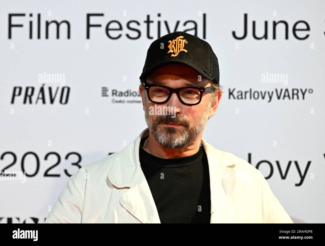 Karlovy Vary, Czech Republic. 03rd July, 2023. A Swiss actor and director Vincent Perez presented his new directorial project, The Edge of the Blade, within the 57th Karlovy Vary International Film Festival (KVIFF), on July 3rd, 2023, in Karlovy Vary, Czech Republic. Credit: Katerina Sulova/CTK Photo/Alamy Live News Stock Photo