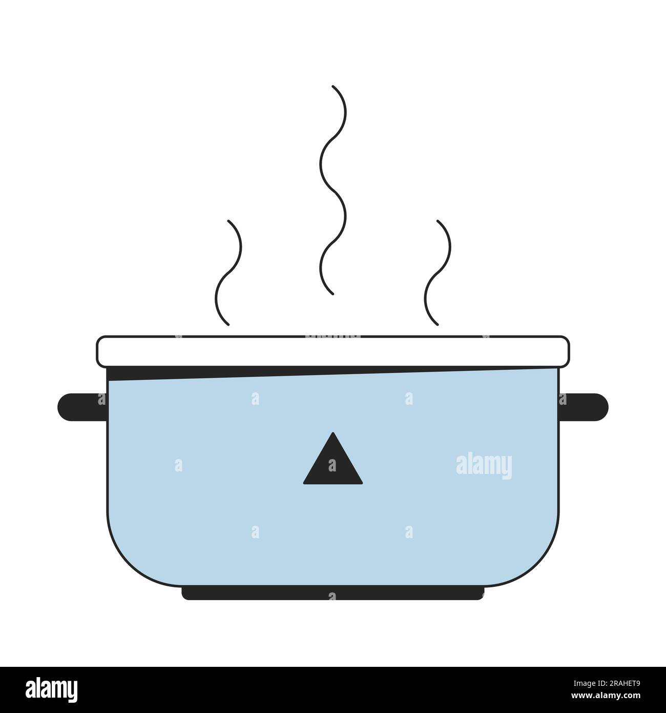 https://c8.alamy.com/comp/2RAHET9/steel-pot-with-boiling-water-flat-line-color-isolated-vector-object-2RAHET9.jpg