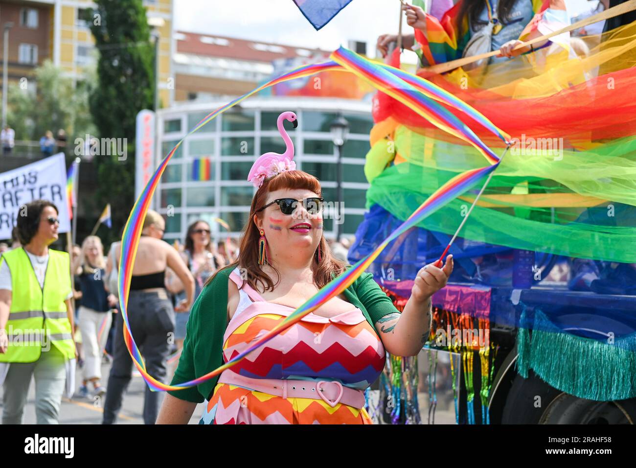 Oslo 20230701.The Pride Parade goes from Greenland to Pride Park on