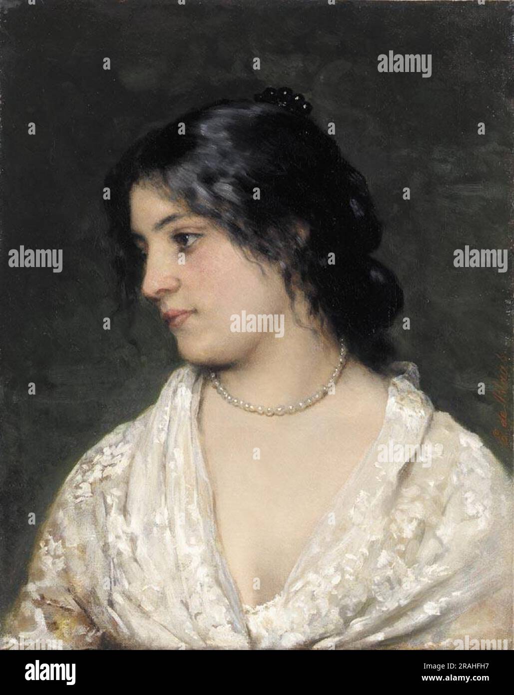 The Pearl Necklace Stock Photo Alamy