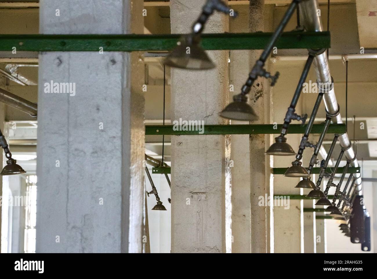Hot water interior shower facility Alcatraz Federal Penitentiary