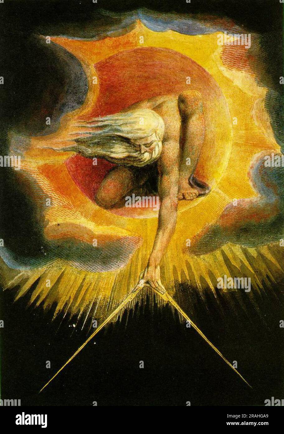 The Ancient of Days 1794 by William Blake Stock Photo