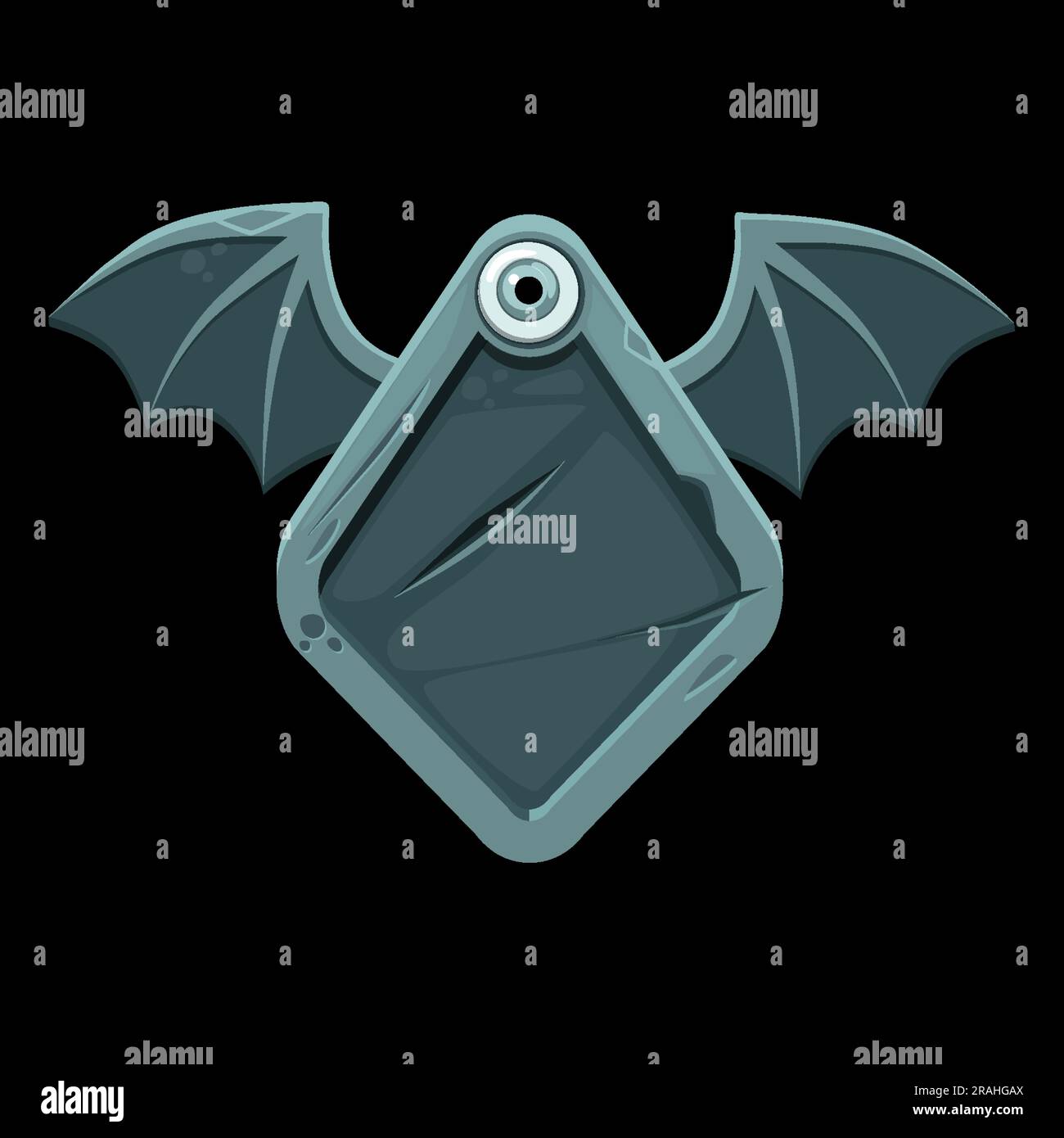 Template stone background for icon Stone shield with wings Stock Template stone background for icon Stone shield with wings Stock