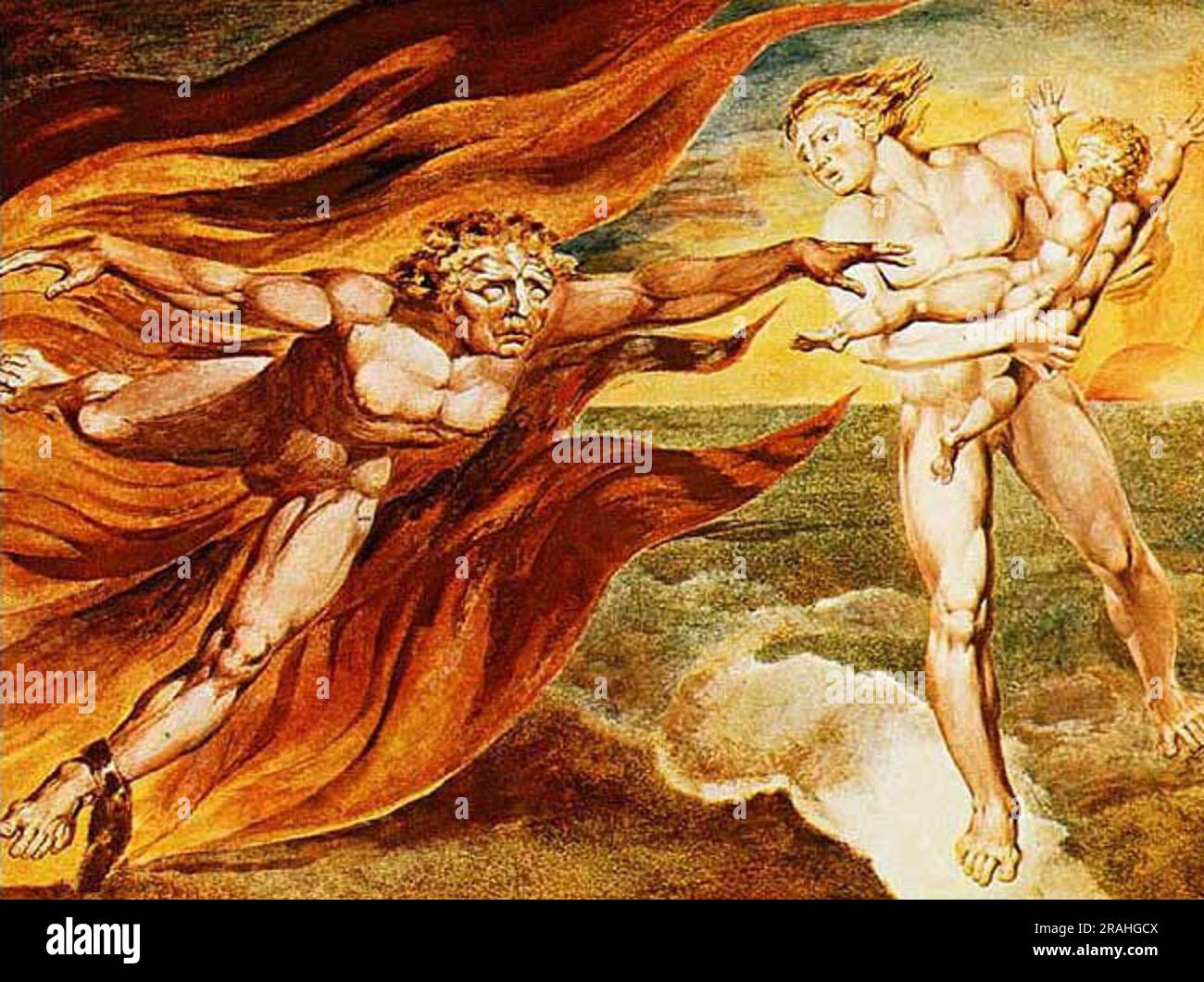 The Good and Evil Angels Stock Photo - Alamy