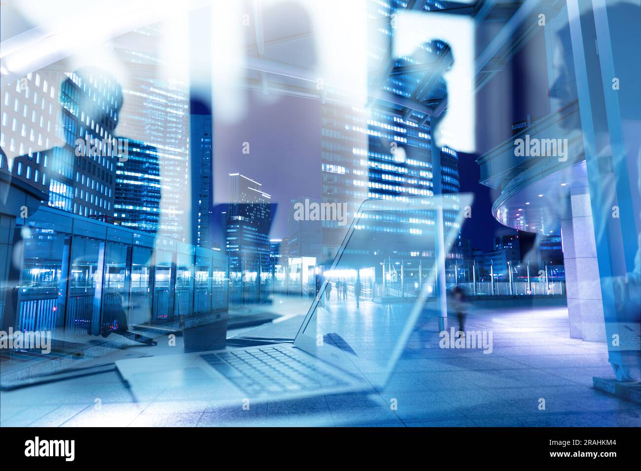 Group of business people work together in office Stock Photo - Alamy