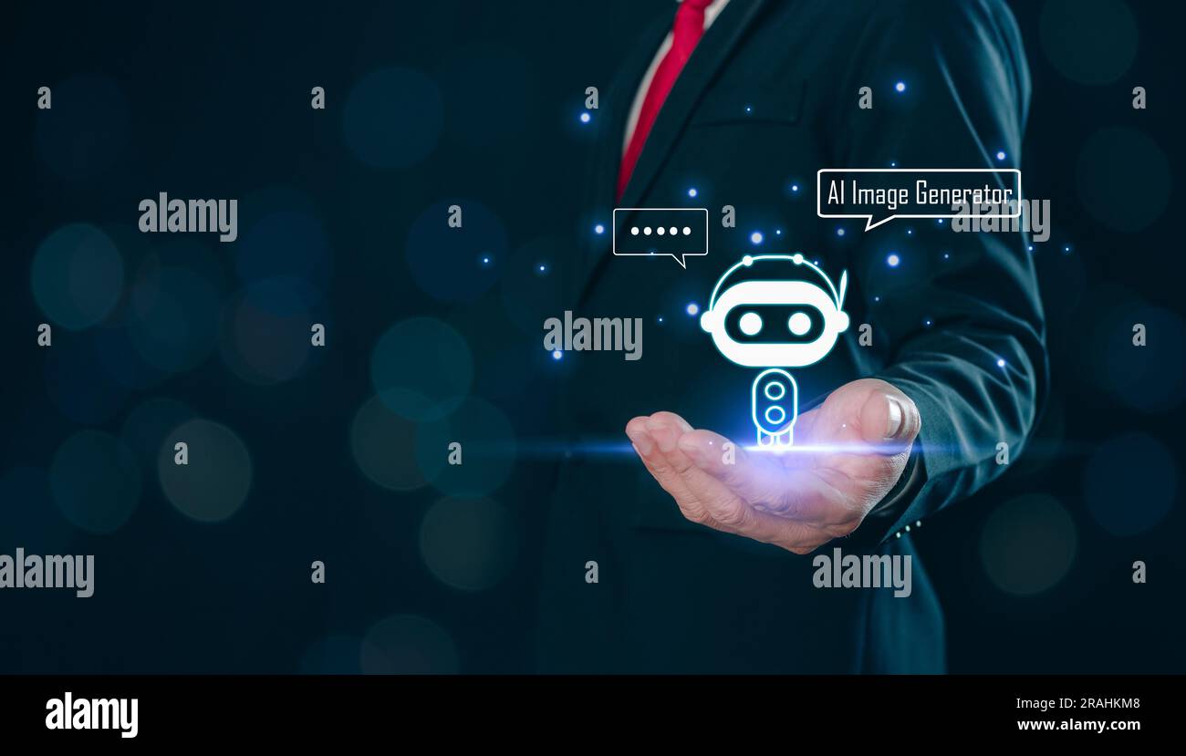 Ai artificial intelligence ai generated content concept ai assistant