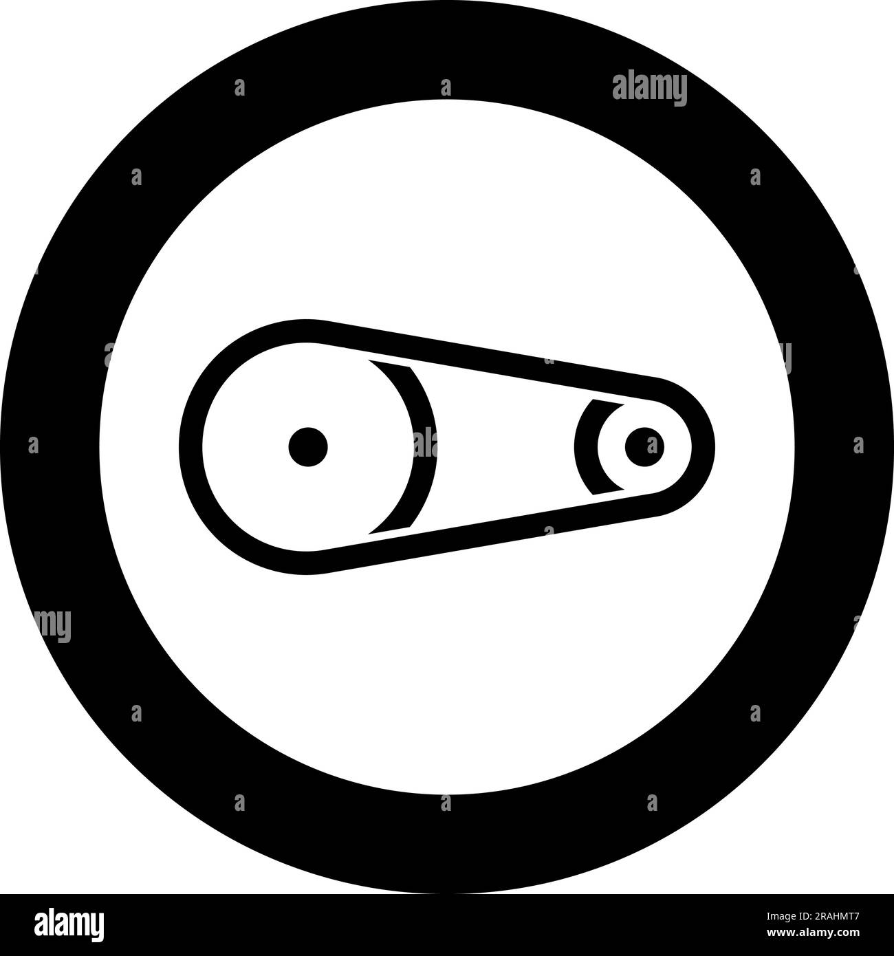 Belt transmission mechanism with two pulleys drive part automobile