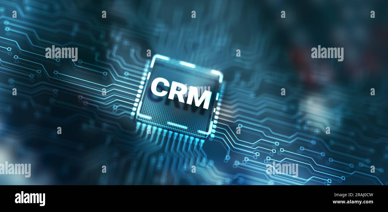 CRM Customer Relationship Management Business Internet Techology Concept. Stock Photo