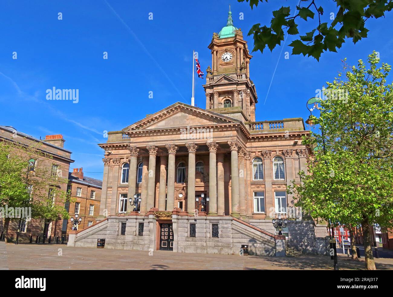 Birkenhead Town Hall civic building, Hamilton Square, Birkenhead, Wirral , Merseyside, England, UK, CH41 1ND Stock Photo