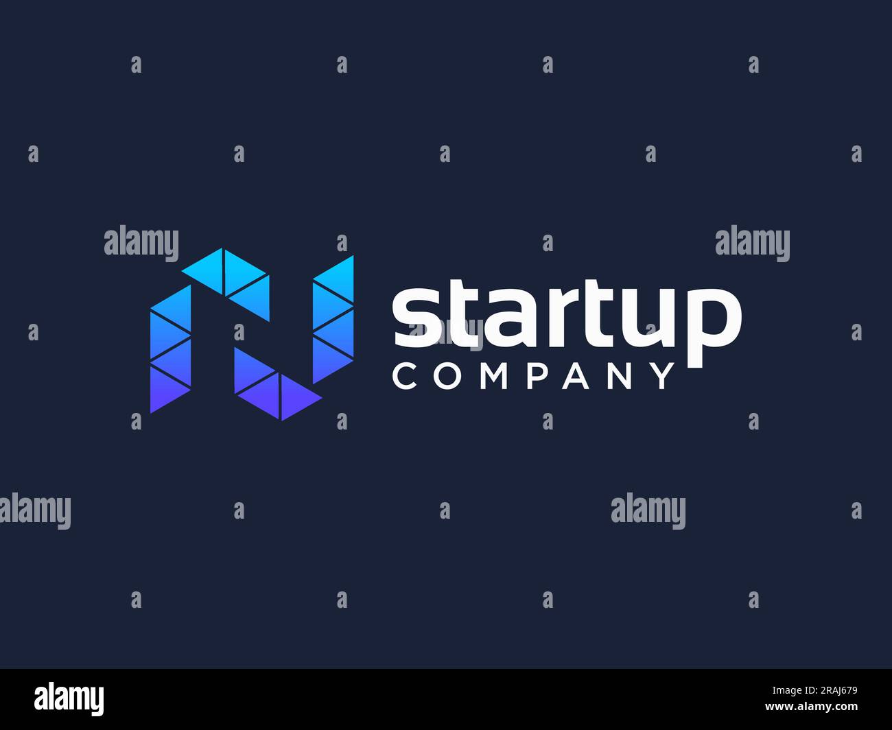Letter N logo icon design template elements Stock Vector