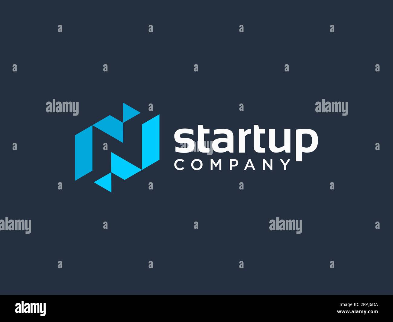 Letter N logo icon design template elements Stock Vector