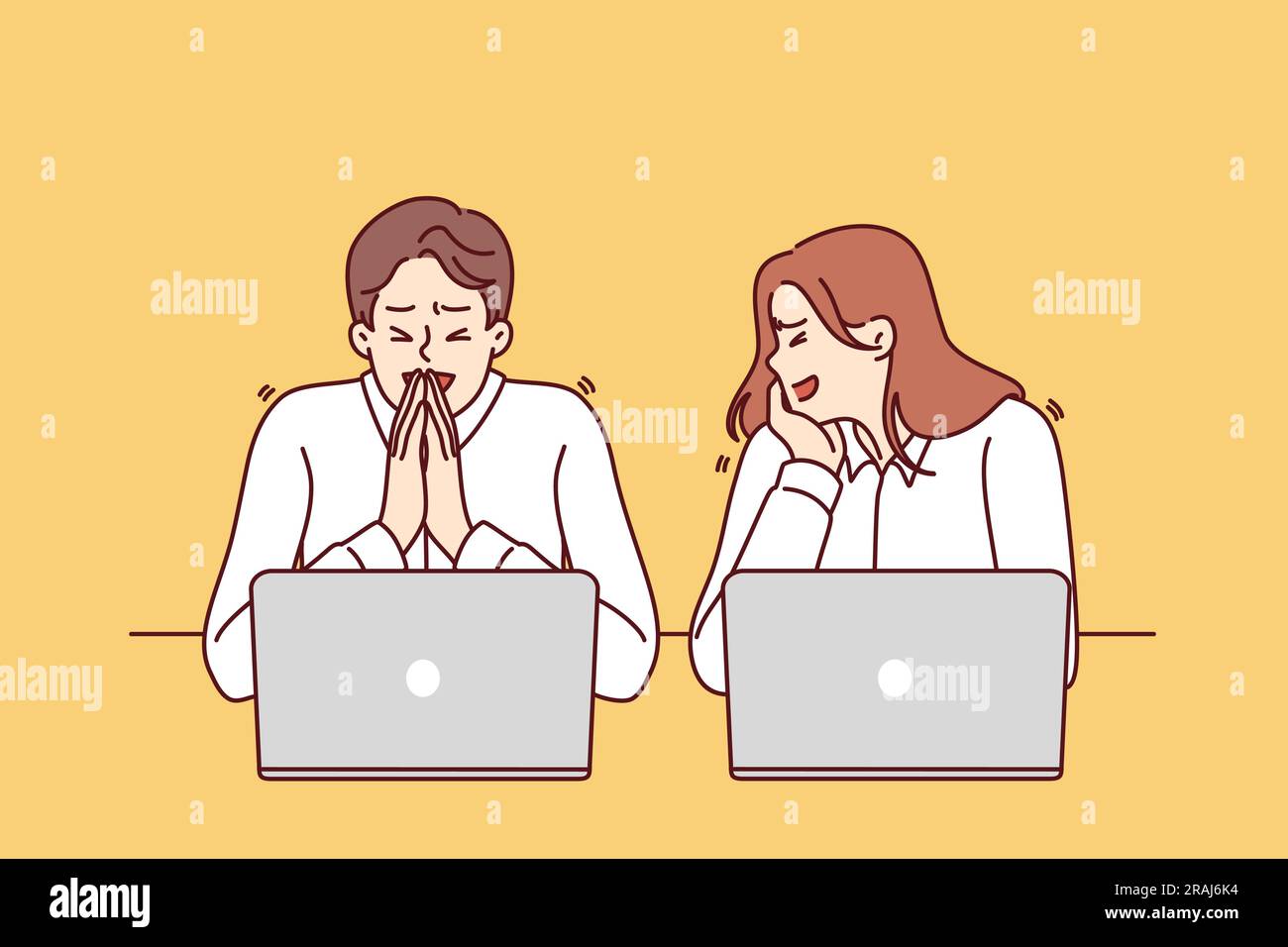 Office joke illustration hi-res stock photography and images - Alamy