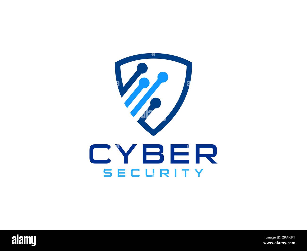 security logo technology for your company, shield logo for security data. Stock Vector