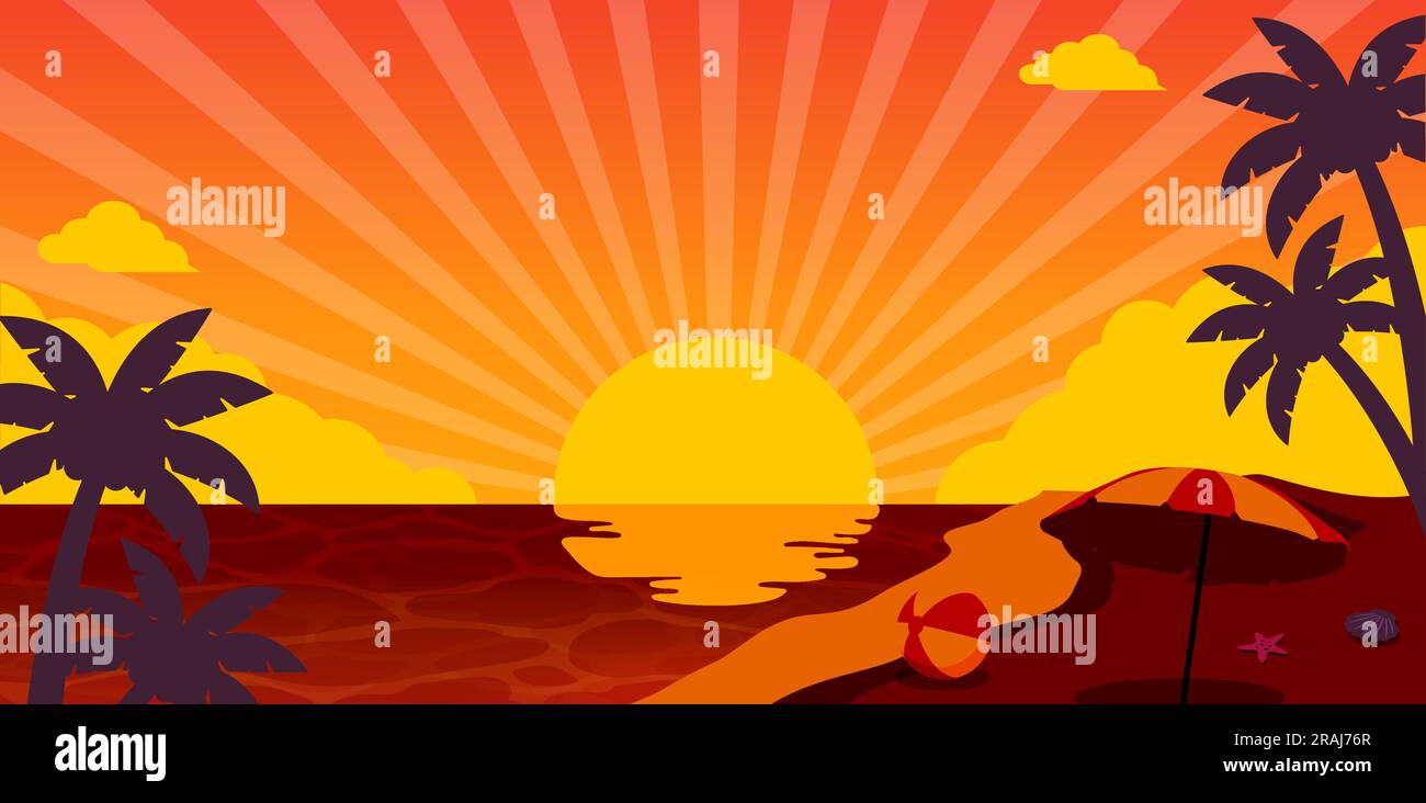 End of summer vector banner illustration Stock Vector Image & Art Alamy