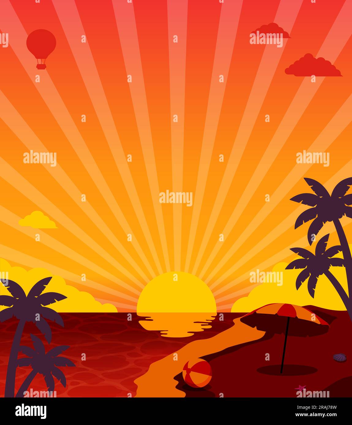 End of summer vector banner illustration Stock Vector Image & Art Alamy
