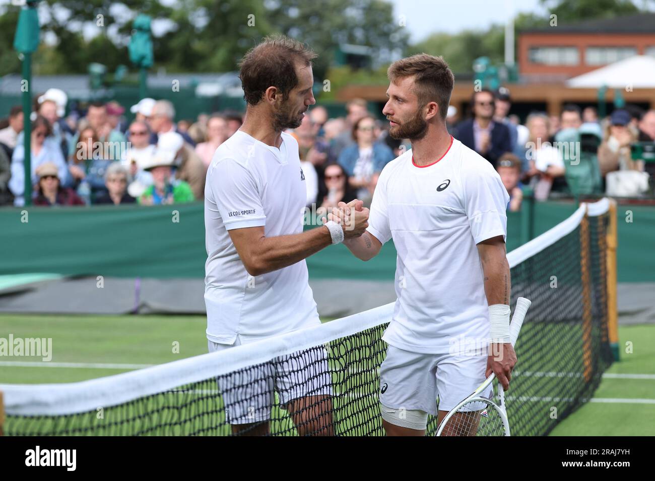 Wimbledon England 03 07 2023 Corentin Moutet Fra during the 2023 Wimbledon Championships on July 3 2023 at All England Lawn Tennis Croquet Club in Wimbledon England Stock Photo Alamy