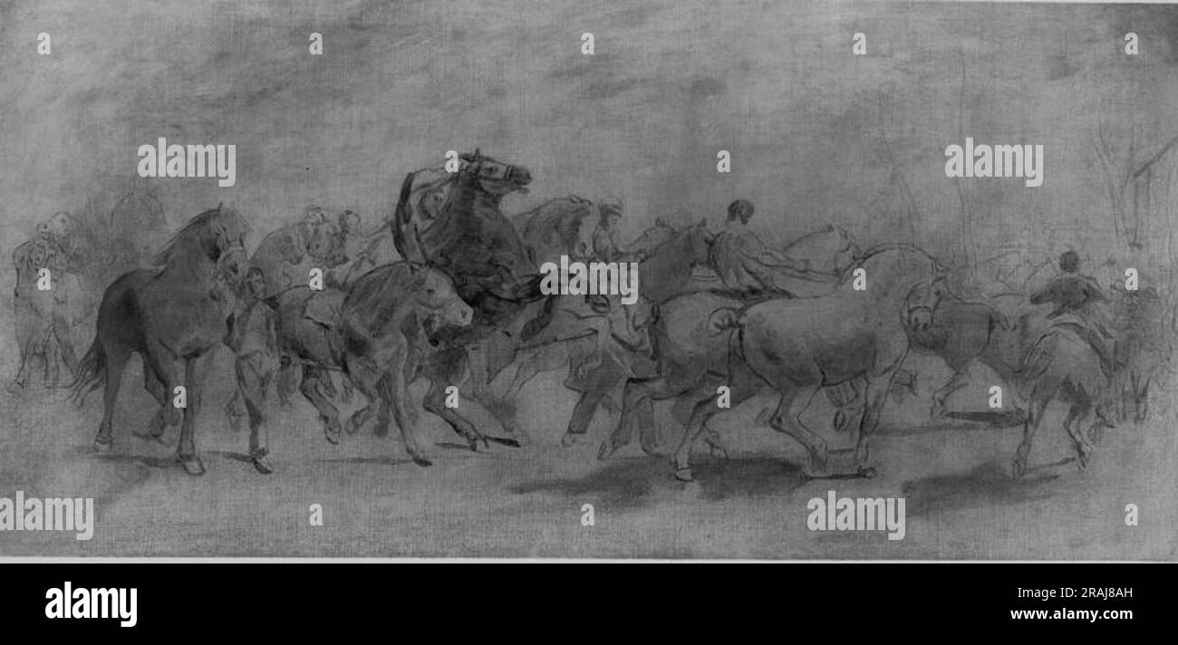 The Horse Fair (study) 1855 by Rosa Bonheur Stock Photo Alamy