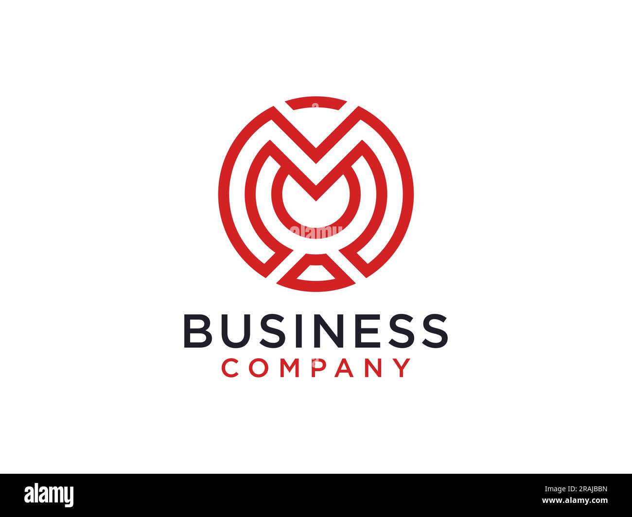 Letter M line logo design. Linear creative minimal monogram symbol ...