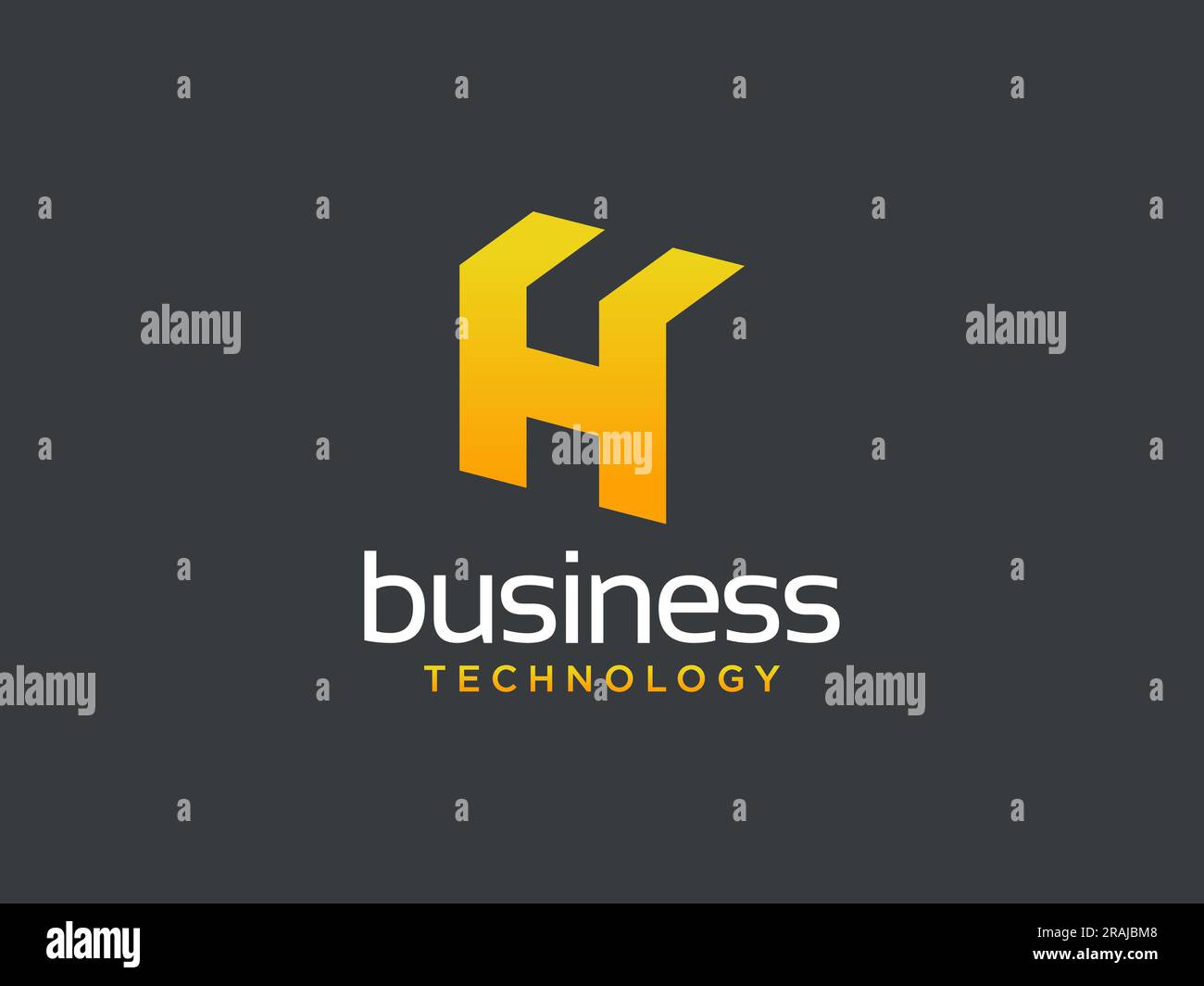 Letter H logo icon design template elements. Stock Vector