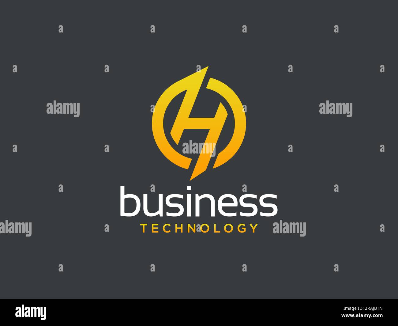 Letter H logo icon design template elements. Stock Vector