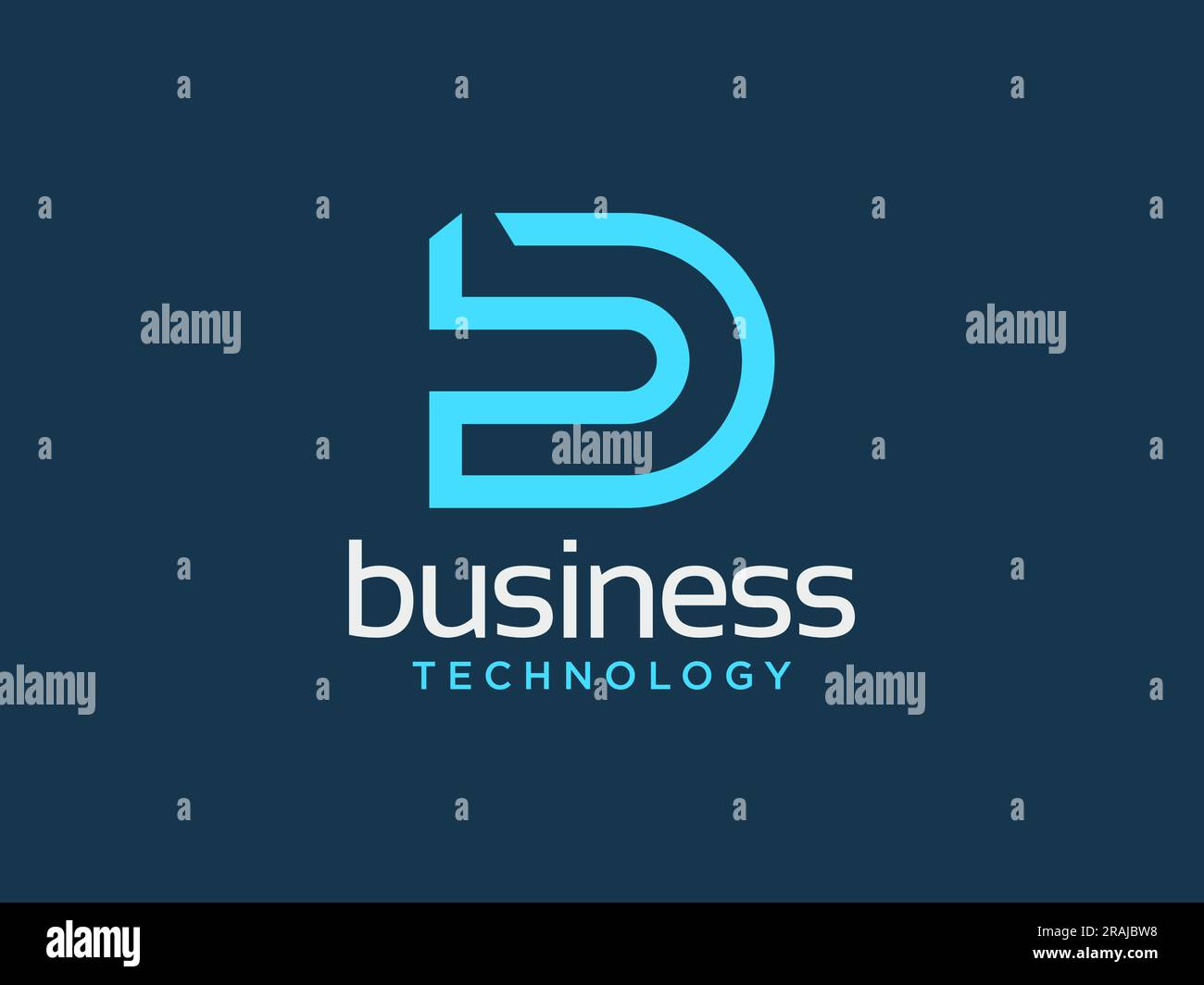 Initial based clean and minimal Logo. D letter creative fonts monogram icon symbol Stock Vector