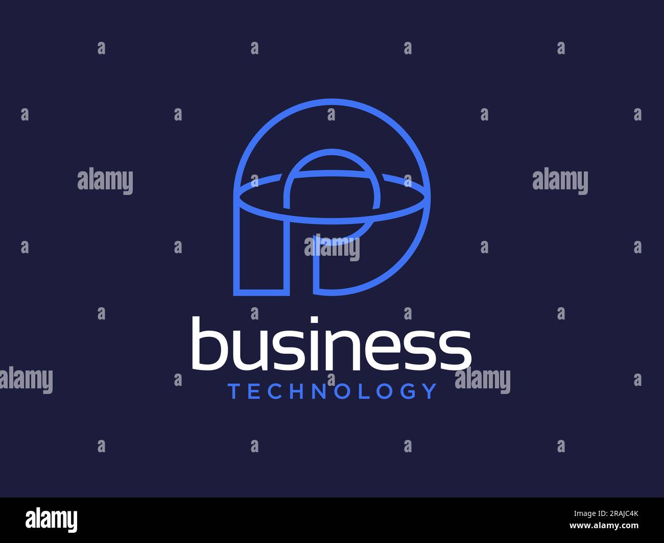 Letter P logo icon design template elements vector sign Stock Vector