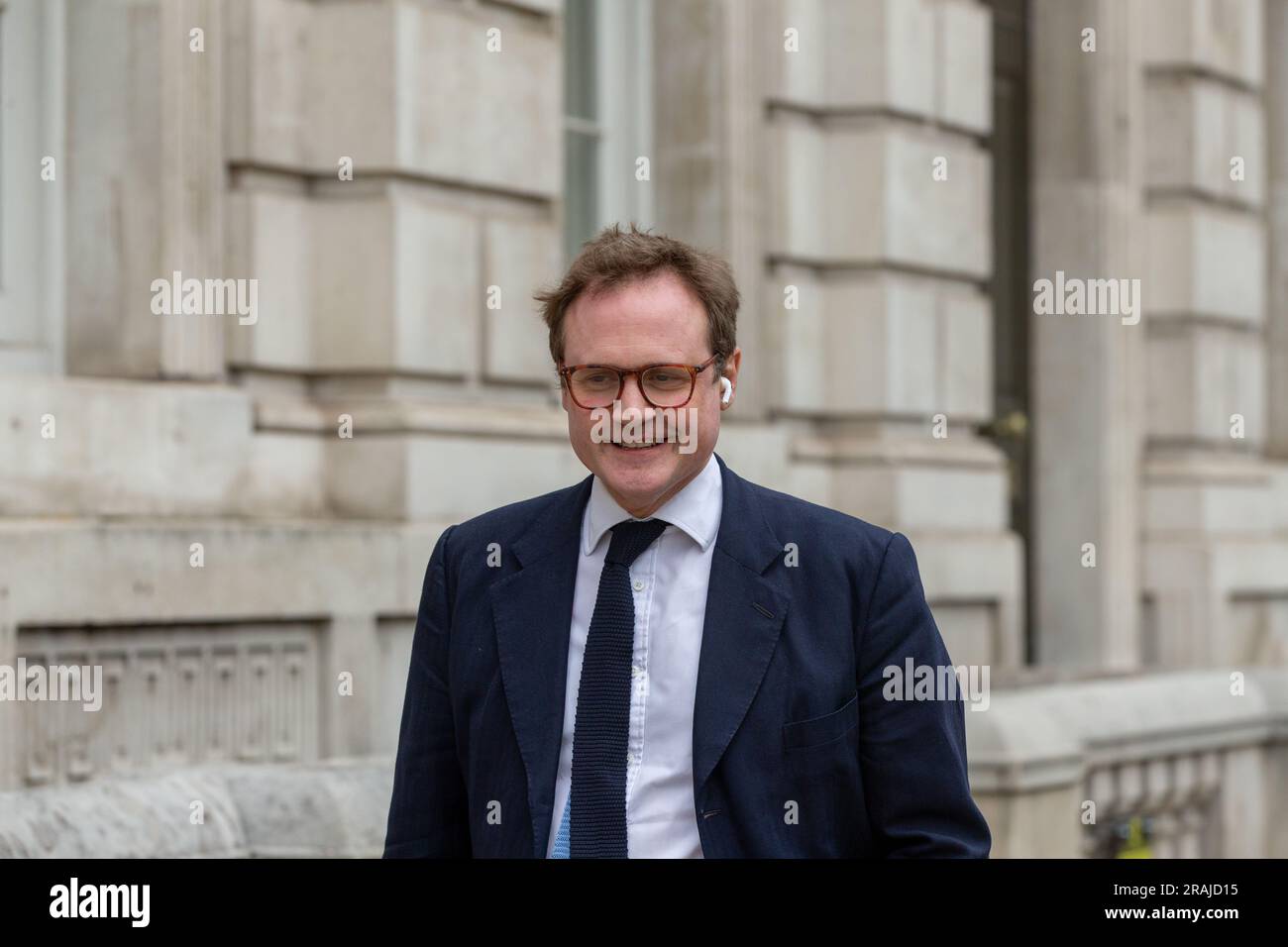 London, uk.4th July, 2023.Tom Tugendhat Minister for State Security arrives at the Cabinet Office for the the weekly Cabinet Meeting credit Richard Lincoln/Alamy Live News Stock Photo