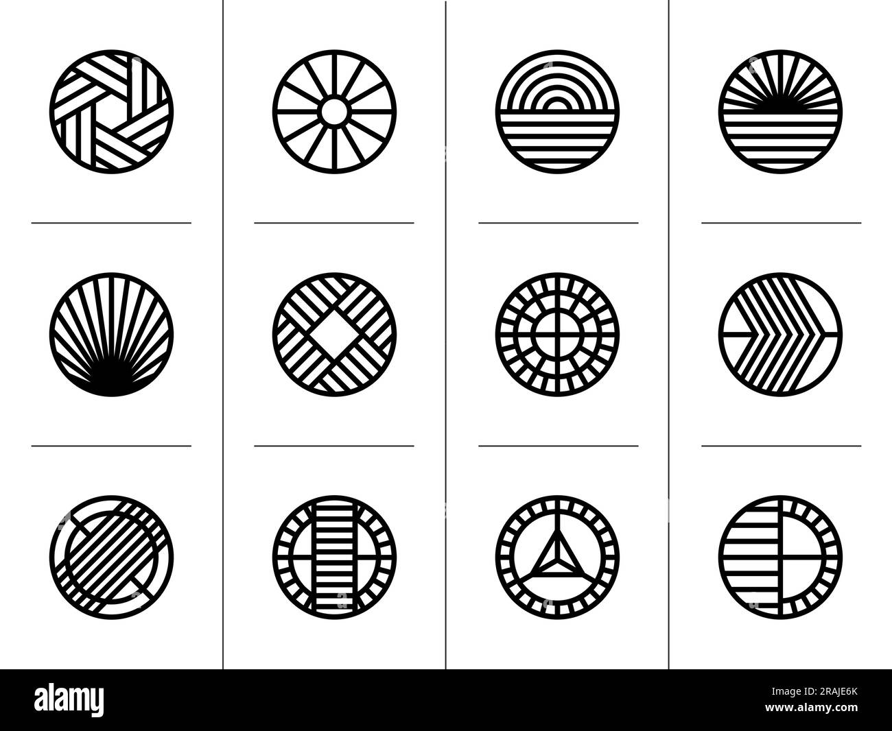Minimalist digital line abstract circle logo design. Modern line circle ...