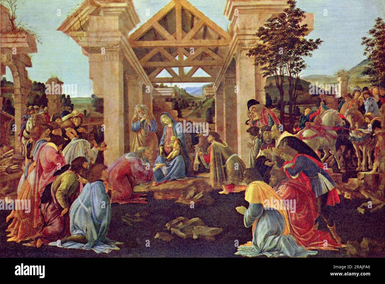 Adoration of the Magi 1482 by Sandro Botticelli Stock Photo - Alamy