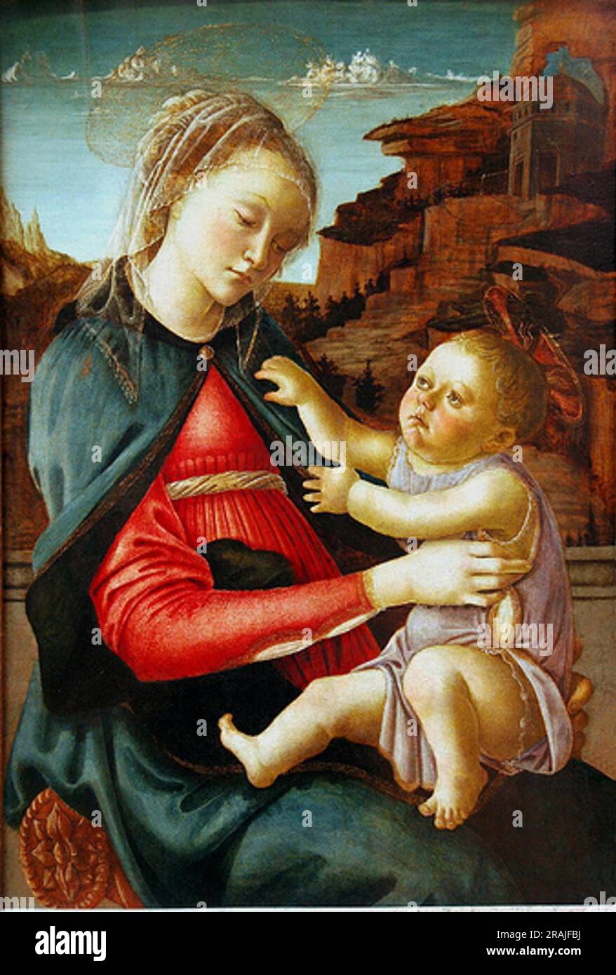 Madonna and Child 1470 by Sandro Botticelli Stock Photo - Alamy