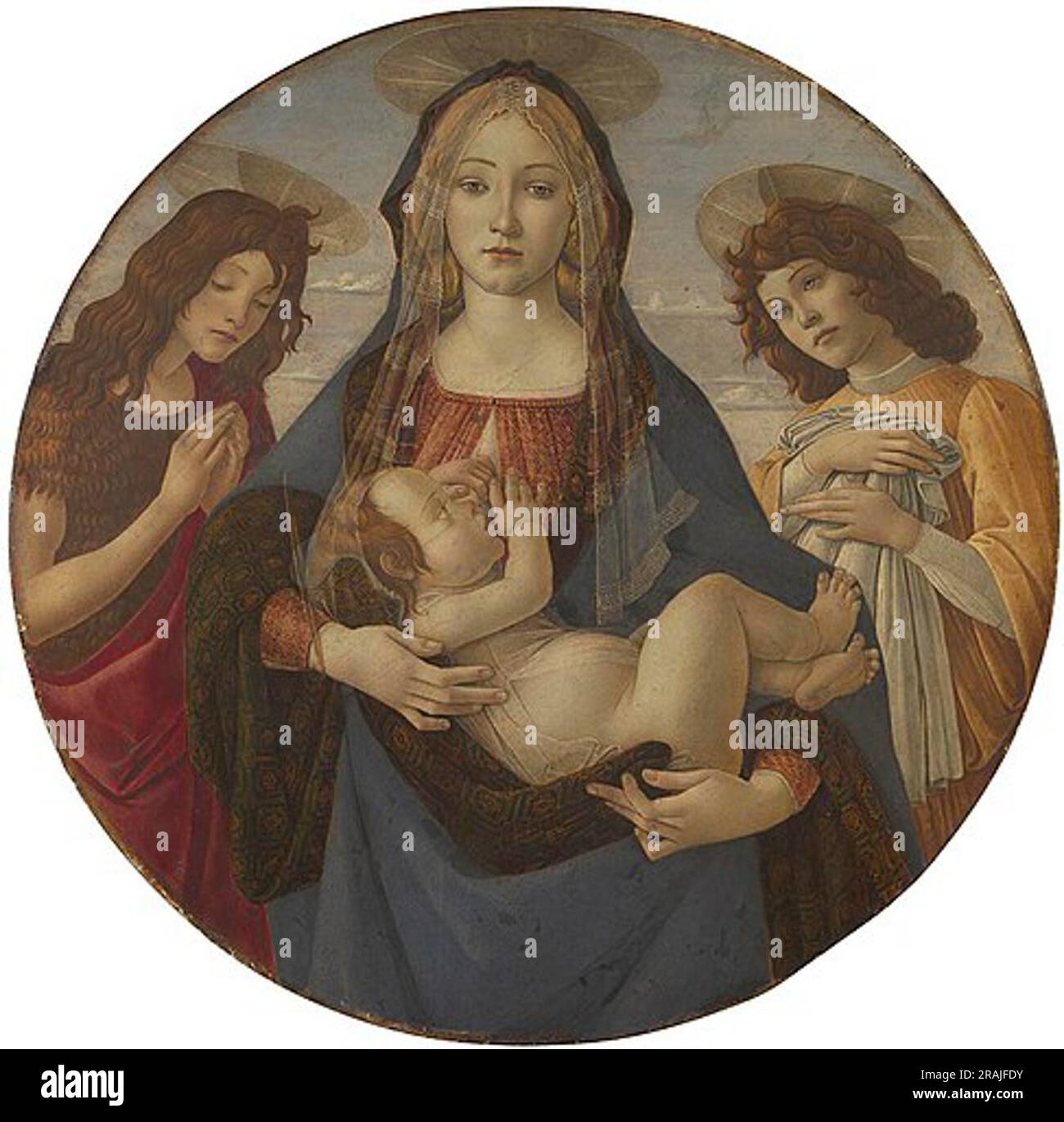 The Virgin and Child with Saint John and an Angel c.1490; Italy by ...