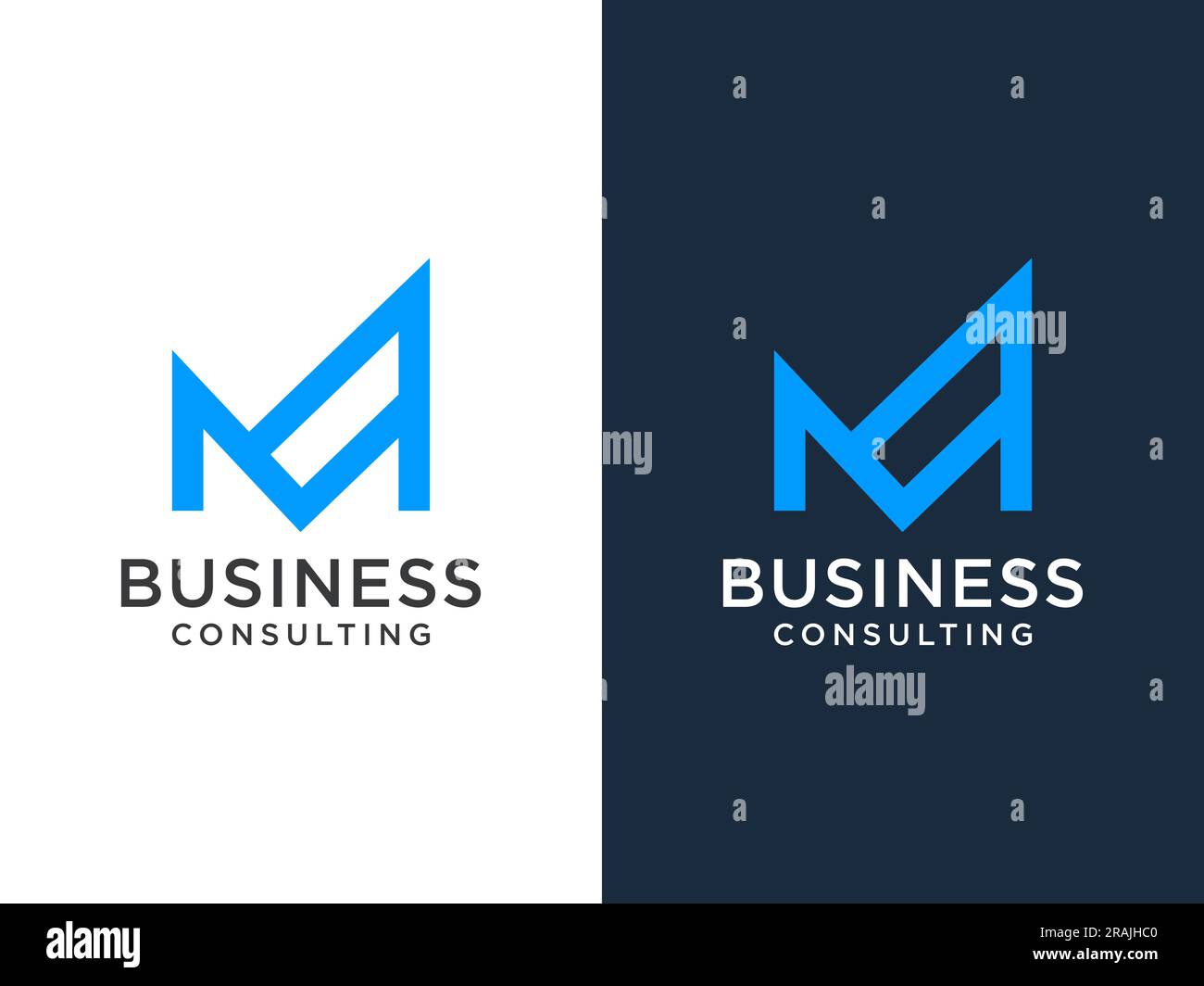 Letter M line logo design. Linear creative minimal monogram symbol ...