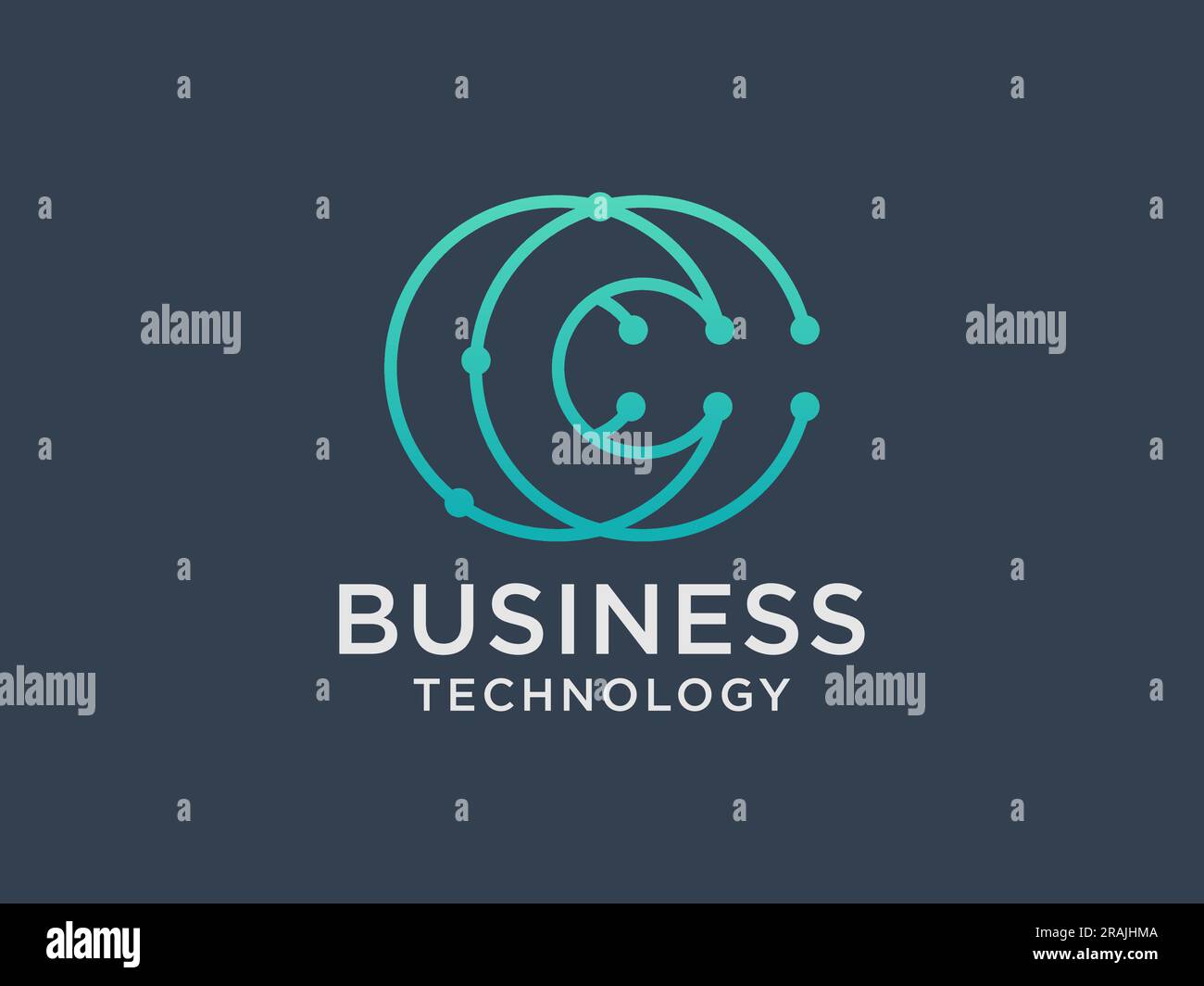 Letter C vector line logo design. Creative minimalism logotype icon ...