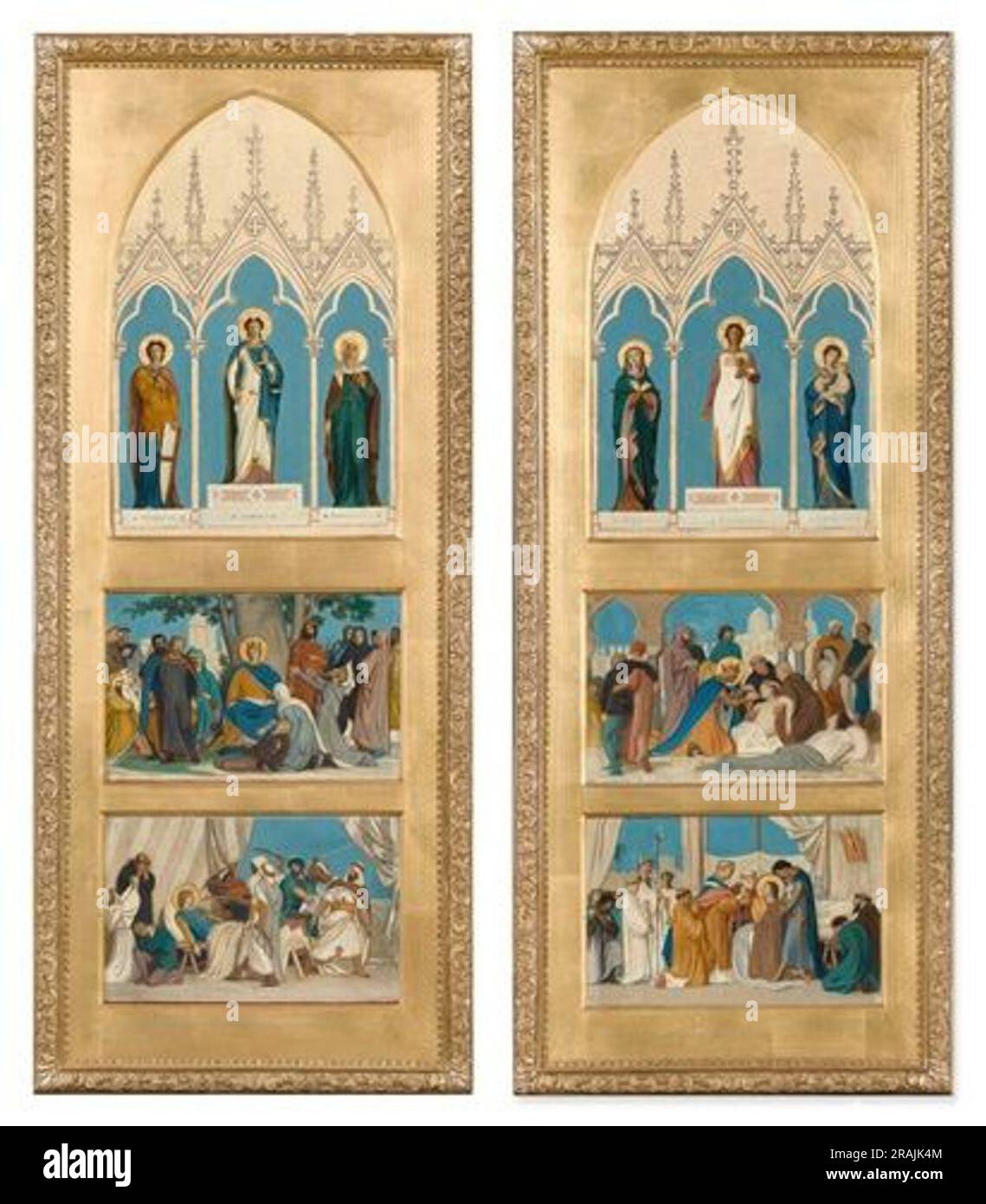 Saint Louis Dispensing Justice; Saint Louis Made Prisoner at Mansourah