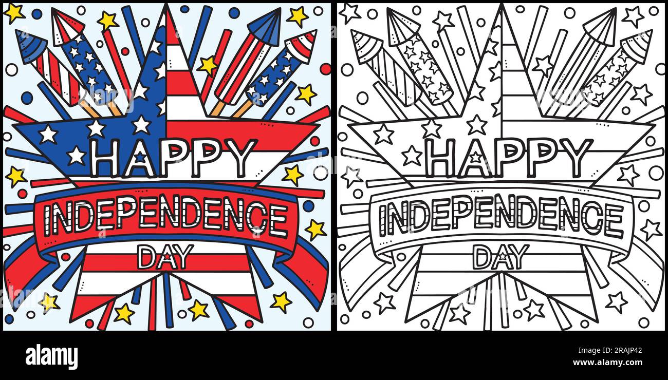 4th Of July Happy Independence Day Illustration Stock Vector Image ...
