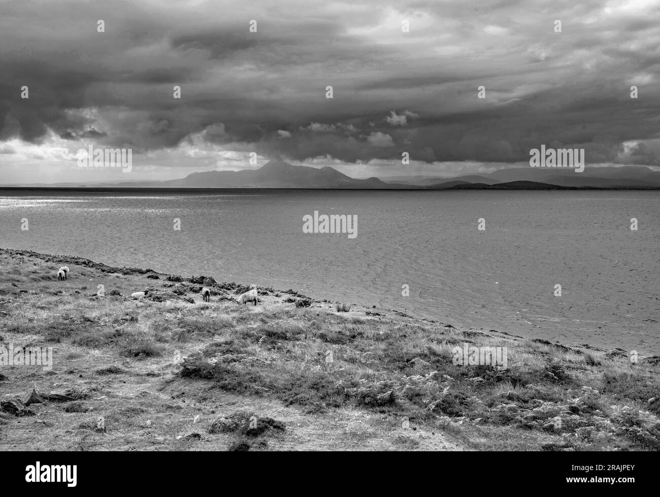 Coastal scenery Achill Island-an island in County Mayo, Ireland Stock Photo