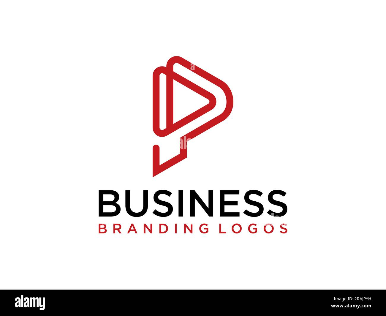 Letter P logo icon design template elements vector sign. Stock Vector